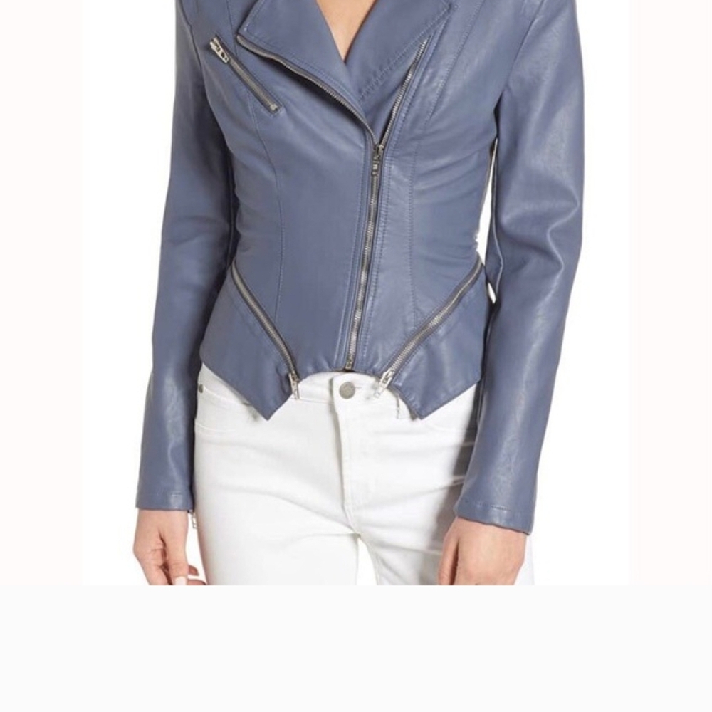 Blank NYC Women's Slate Leather Jacket